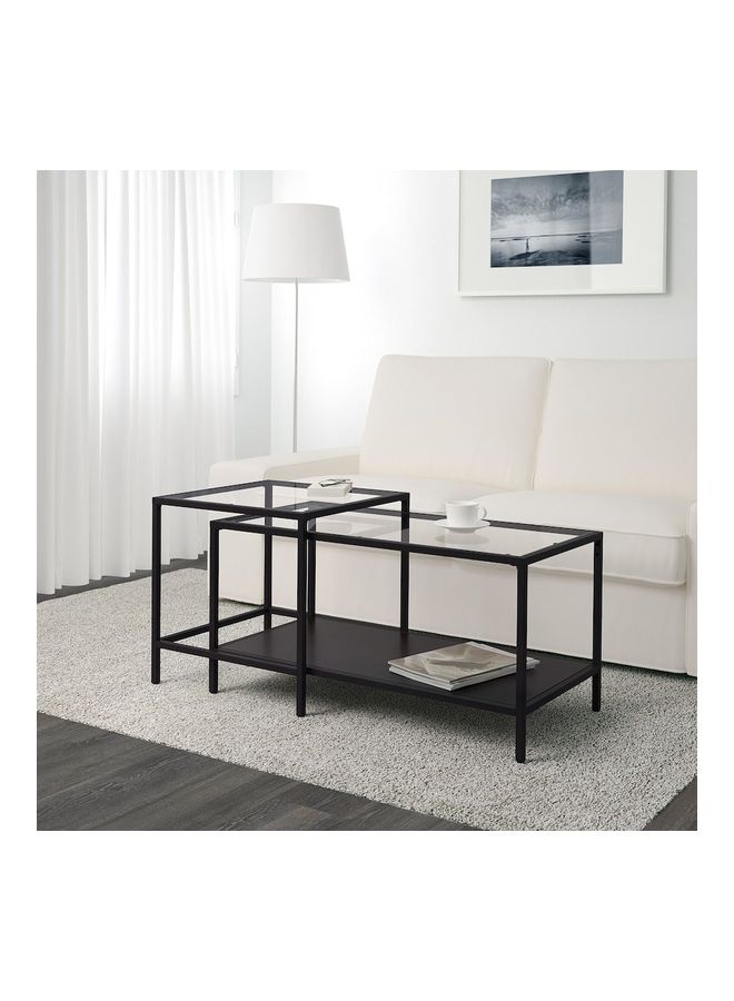WK - 2-Piece Various Size Table Set Black - Image 1