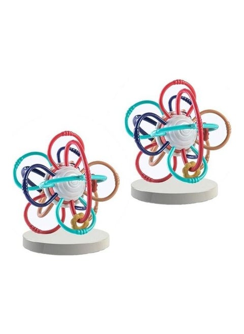 Pack Of 2 Silicone Teether Hand Ball