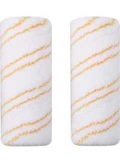 2-Piece Multi-Surface Roller Set For Karcher FC3/FC3D/FC5/FC5D Hard Floor Cleaner Machine White/Yellow