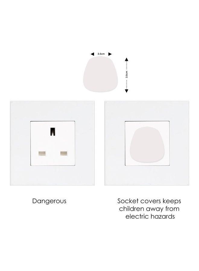 AIWANTO - 12-Piece Outlet Socket Safety Covers White - Image 1