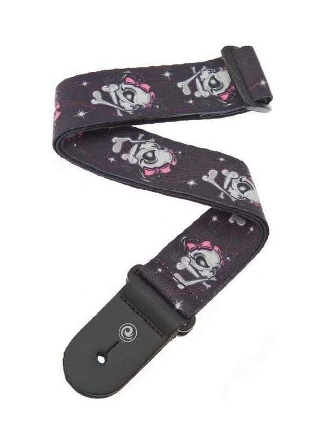 D'Addario Miss Skull Printed Guitar Strap 