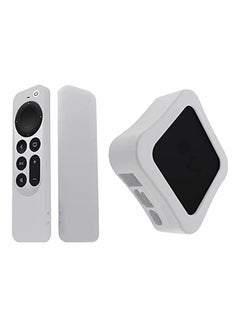 Silicone Case Cover For Apple TV 4K 2021 Remote Control White