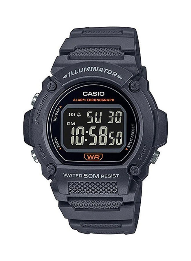 كاسيو ساعة يد رقمية من الراتنج طراز W-219H-8Bvdf للرجال - Image 1