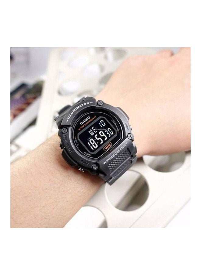 كاسيو ساعة يد رقمية من الراتنج طراز W-219H-8Bvdf للرجال - Image 3