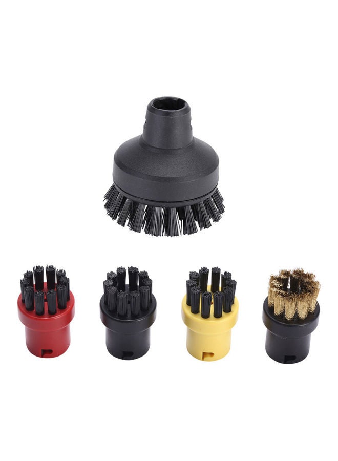 Generic 5-Piece Steam Cleaner Round Brush Set Multicolour  - Image 1
