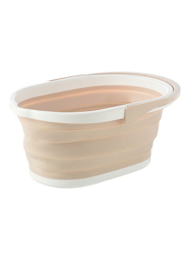 Multi-Functional Foldable Mop Bucket Beige/White  - Image 1