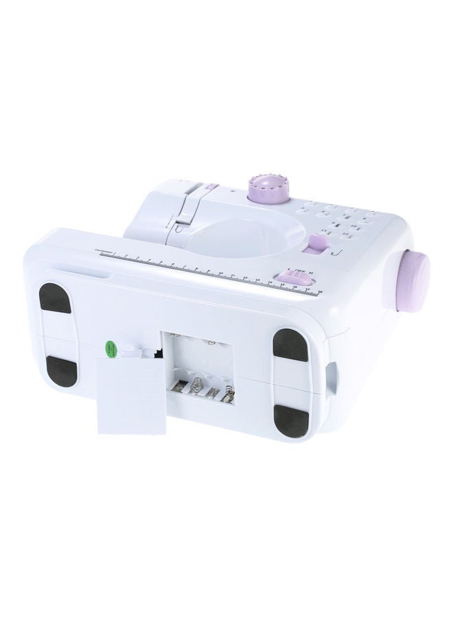 Multi-Functional Electric Sewing Machine White/Purple - Image 3