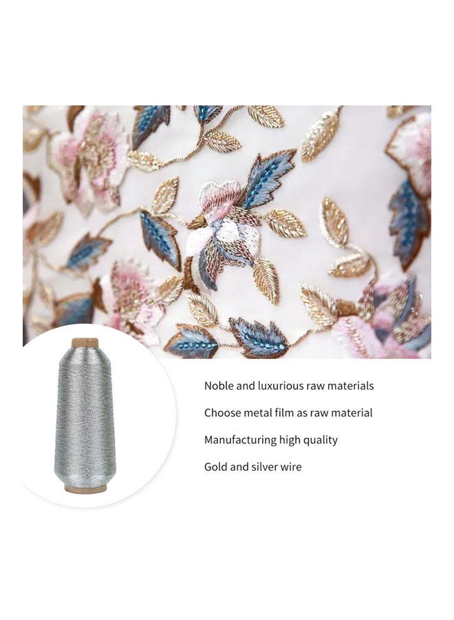 Generic - Metallic Embroidery Thread Silver - Image 1