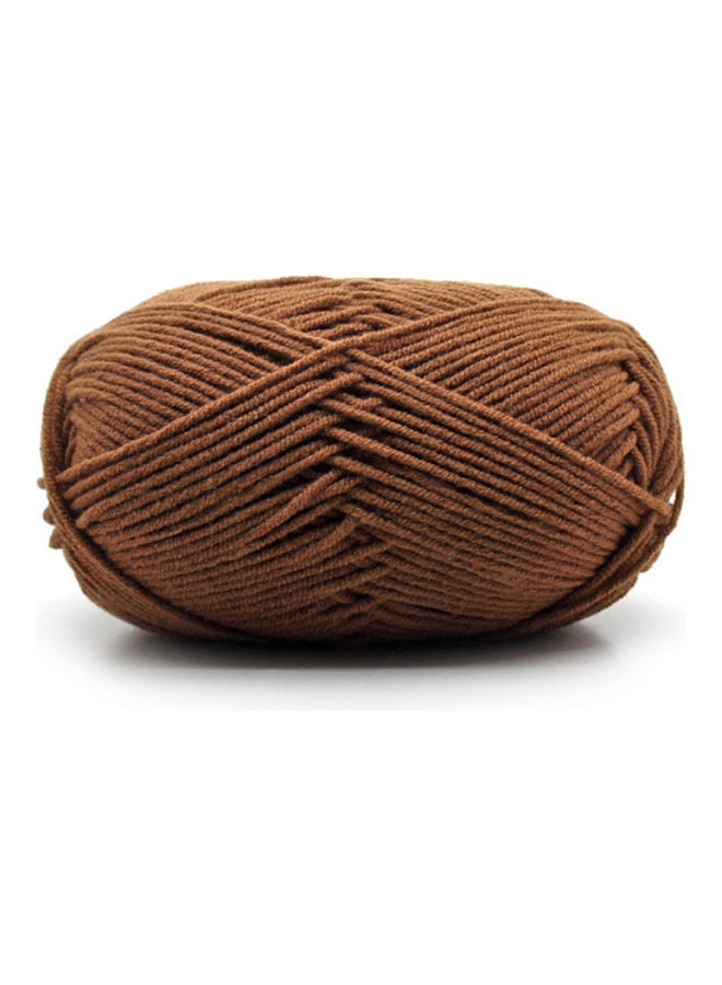 Crochet Knitting Wool Yarn Brown