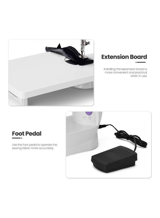 Mini Portable Handheld Sewing Machine White/Blue - Image 5