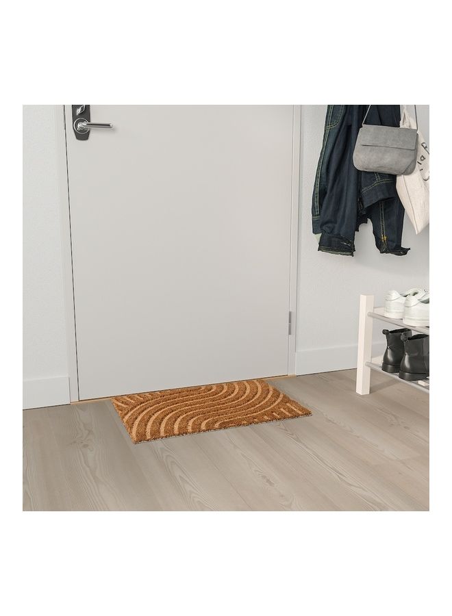 دبليو كيه دواسة للباب مزينة بطباعة بني 40 x 60سم - Image 3