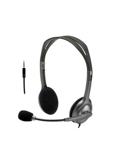 Logitech H111 Wired Headset, Stereo Headphones With Noise-Cancelling Microphone, 3.5 mm Audio Jack, PC/Mac/Laptop/Smartphone/Tablet - v1627751090/N48624625A_1