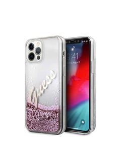 Glitter Script Hard Case for iPhone 12/12 Pro 6.1-inch Pink