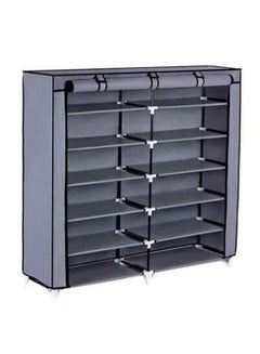 ALMUFARREJ 12-Layer Shoe Rack Grey 118x120x30cm 