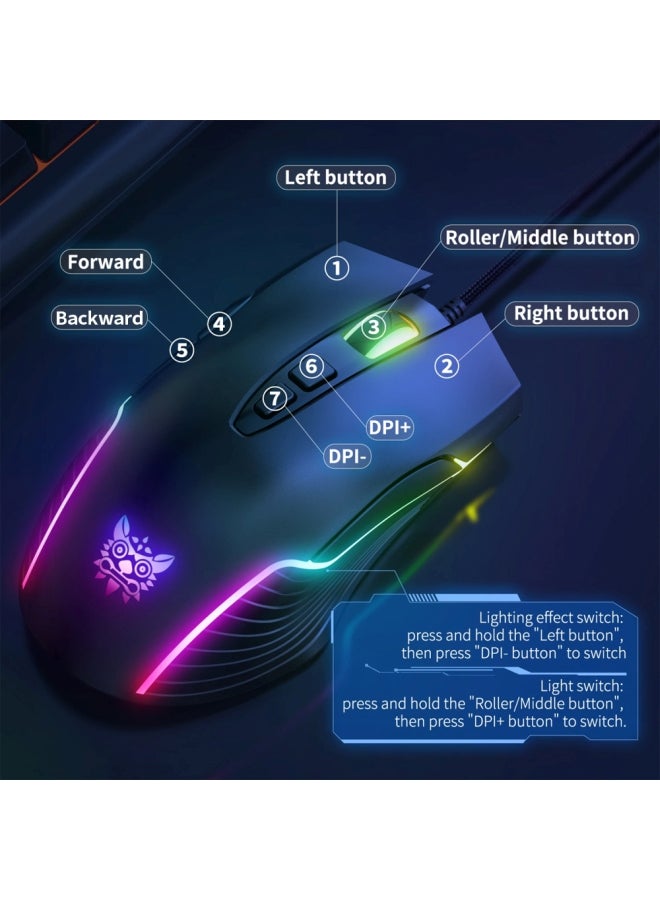 onikuma Wired Gaming Mouse - Image 3