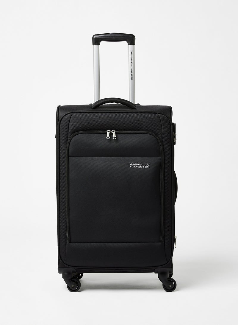 AMERICAN TOURISTER - Stylish 4 Wheels Medium Check-In Luggage Trolley Black - Image 1