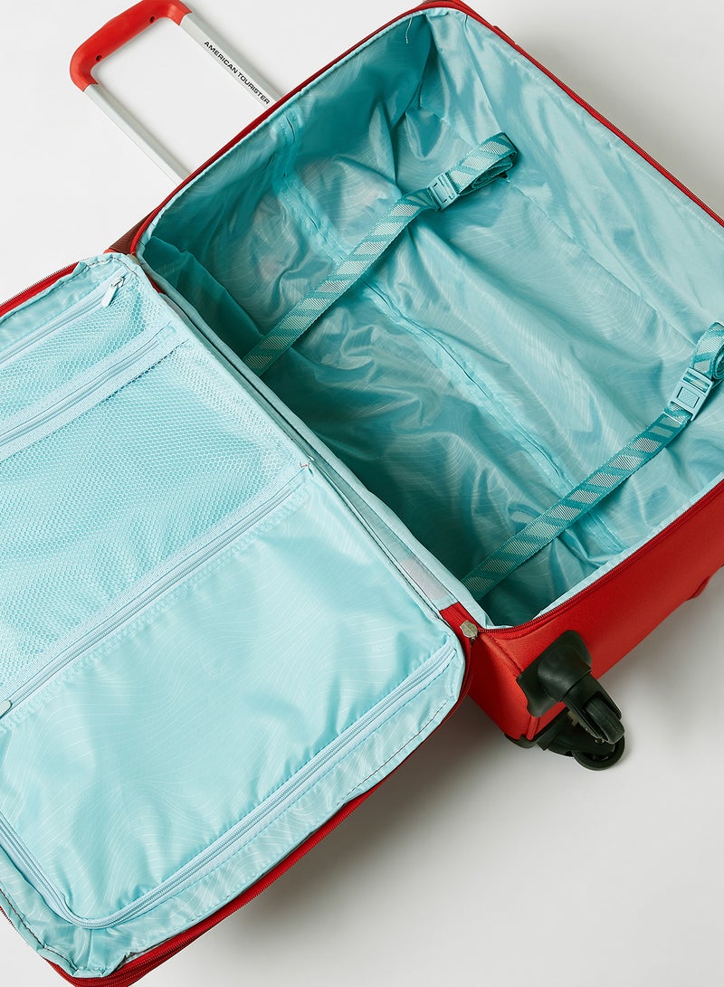 AMERICAN TOURISTER - Stylish 4 Wheels Luggage Trolley Red - Image 1