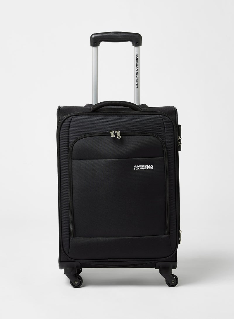 AMERICAN TOURISTER Stylish 4 Wheels Small Cabin Luggage Trolley Black  - Image 1