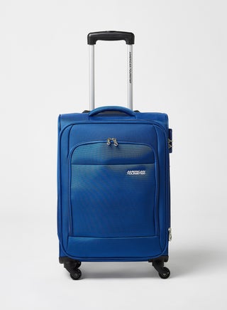 Stylish 4 Wheels Small Cabin Luggage Trolley Blue - v1627753955/N49265834A_1