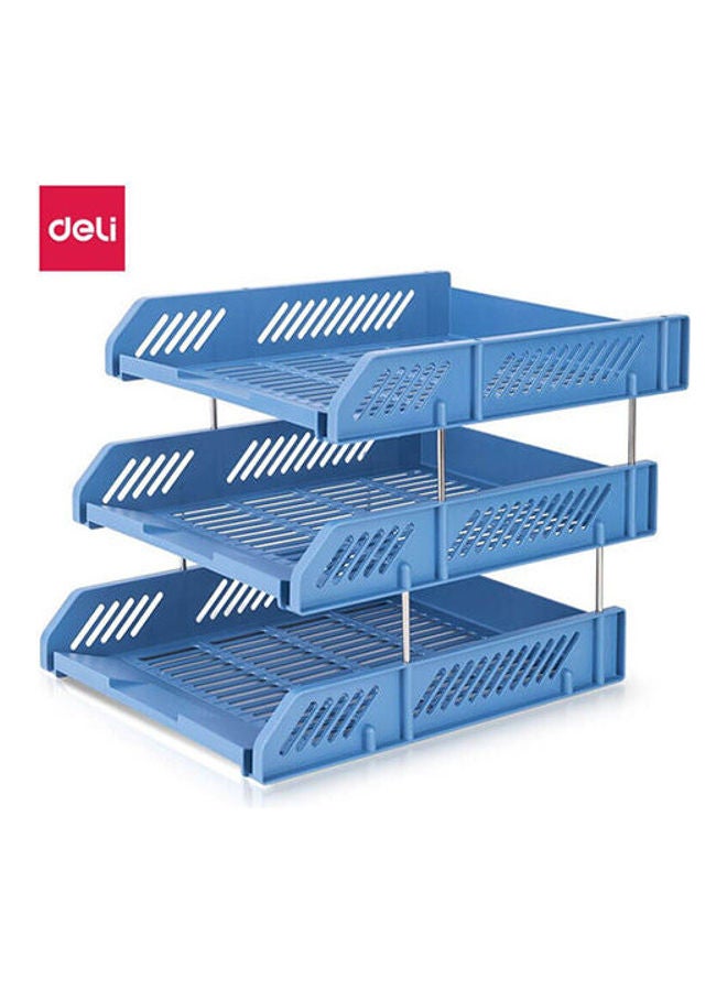 Tier Document Tray Blue