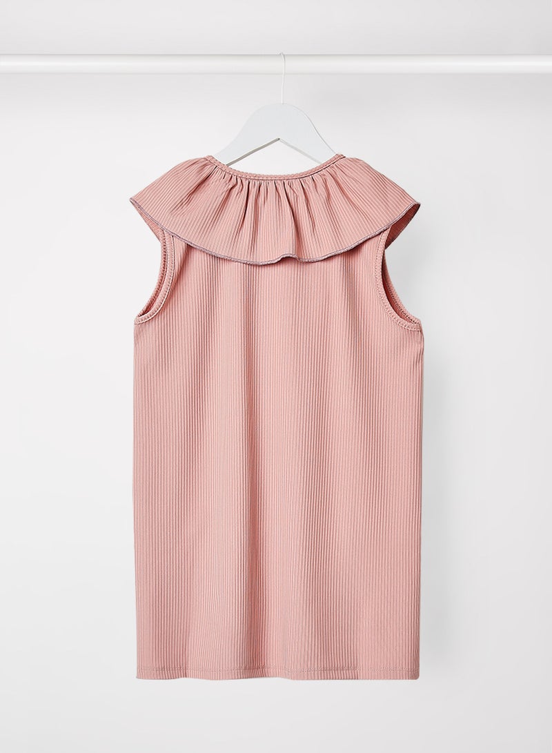 Sivvi x Aya+Zayn Kids/Teen Ribbed Dress Pink  - Image 2