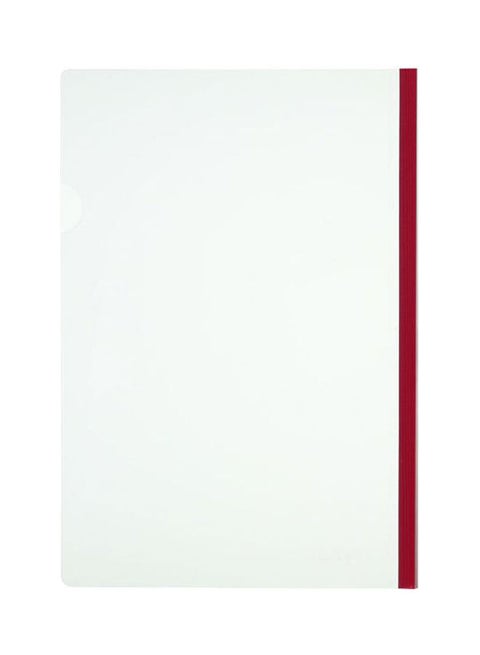 Sliding Bar Report File, A4 Size, Pack Of 5 Red