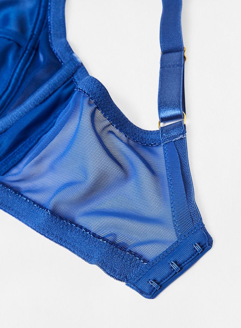 zivame Wired Full Coverage Bra Blue  - Image 3