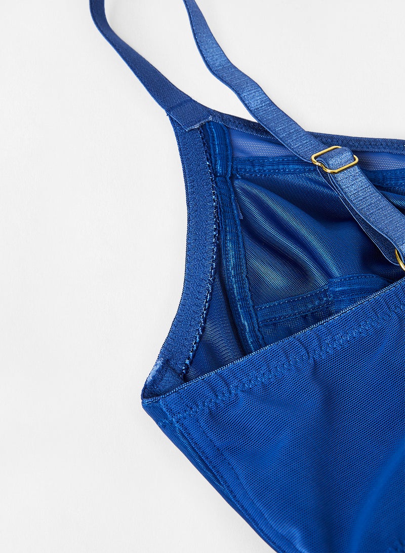 zivame Wired Full Coverage Bra Blue  - Image 4