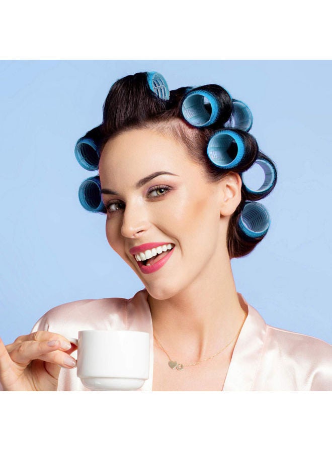 Rock Pow - Self Grip Hair Rollers with Hairdressing Curlers and Folding Pocket Comb Set multicolour - Image 1