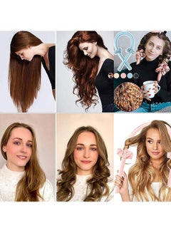 Rock Pow Flexible Jumbo Heatless Long Hair Curler Headband Kit Black  - Image 2