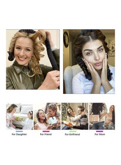 Rock Pow Flexible Jumbo Heatless Long Hair Curler Headband Kit Black  - Image 3
