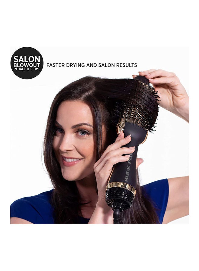 Rock Pow One-Step Hot Professional Hair Styling Tool Golden/Black - Image 3