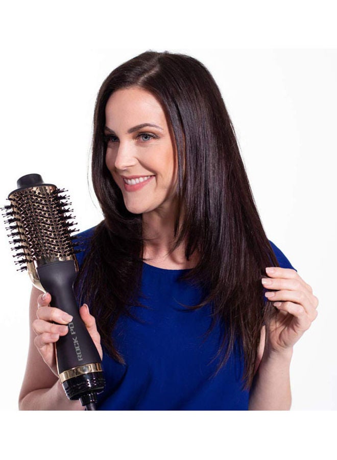 Rock Pow One-Step Hot Professional Hair Styling Tool Golden/Black - Image 4