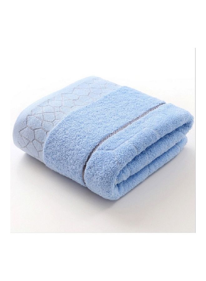 Large Pure Cotton Bath Towel Light Blue 70X140cm - v1627795909/N49635301A_1