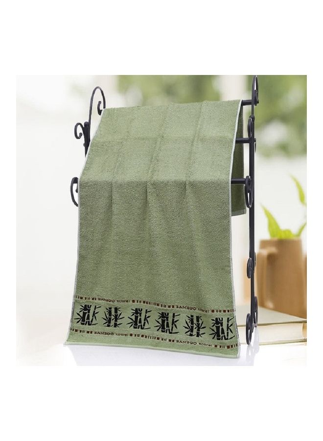 أو إي إم منشفة استحمام كبيرة من القطن الصافي أخضر 20X20X10سم