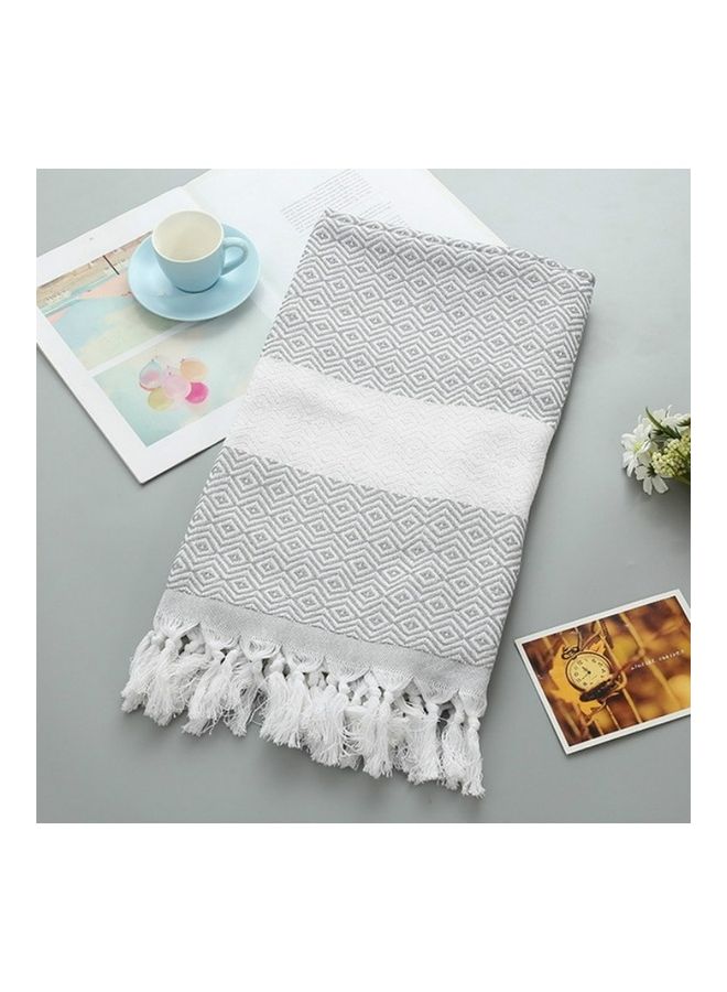 oem Large Pure Cotton Bath Towel Grey/White 20X10X5cm