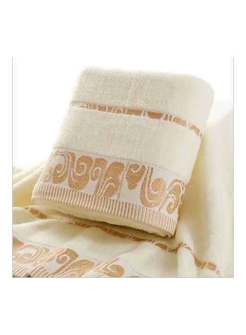Large Pure Cotton Bath Towel Beige 20X20X10cm