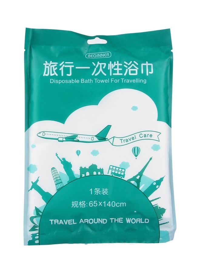 أو إي إم منشفة استحمام محمولة ومناسبة للسفر للاستعمال لمرة واحدة من القطن متعدد الألوان 140X85سم - Image 1