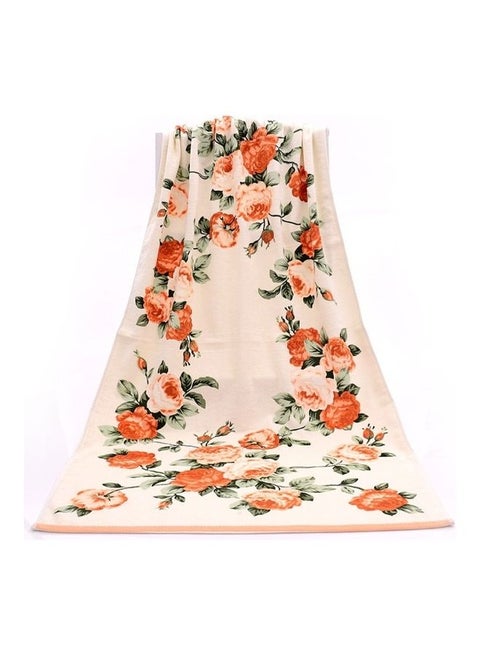 Large Pure Cotton Bath Towel Multicolour 74X34cm