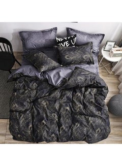 oem Luxurious Pattern Quilt Cover Pillowcase Set Combination Multicolour 228x228cm 