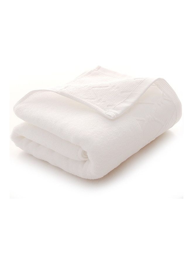 Large Pure Cotton Bath Towel White 45X30X5cm - v1627797134/N49635239A_1