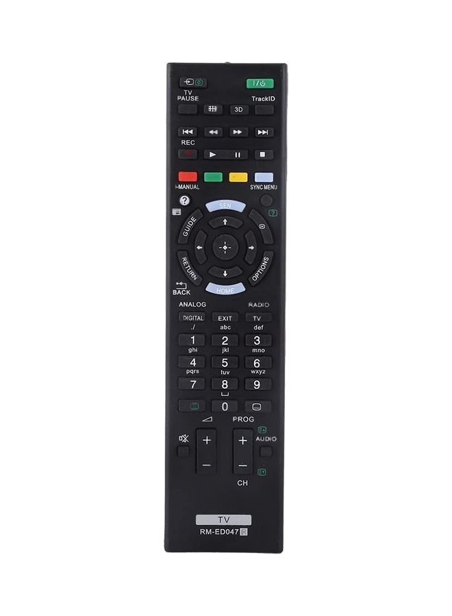 أي سي إس Universal Remote Control Replacement For Sony LCD, LED And Smart TV RM-ED047 Black - Image 1