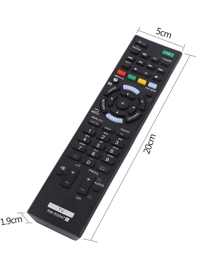 أي سي إس Universal Remote Control Replacement For Sony LCD, LED And Smart TV RM-ED047 Black - Image 2