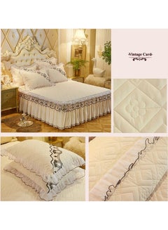 oem 3-Piece Luxury Non-Slip Bedding Set Combination Beige 150 x 200cm  - Image 2