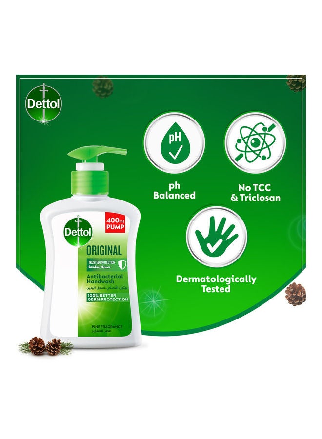 ديتول Original Handwash Liquid Soap White/Green 400ml