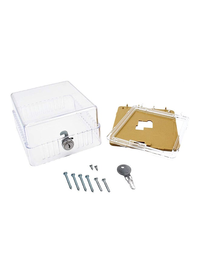 عام غطاء حماية لمنظم الحرارة متوافق مع جميع الأجهزة شفاف 35x18x10سم - Image 1