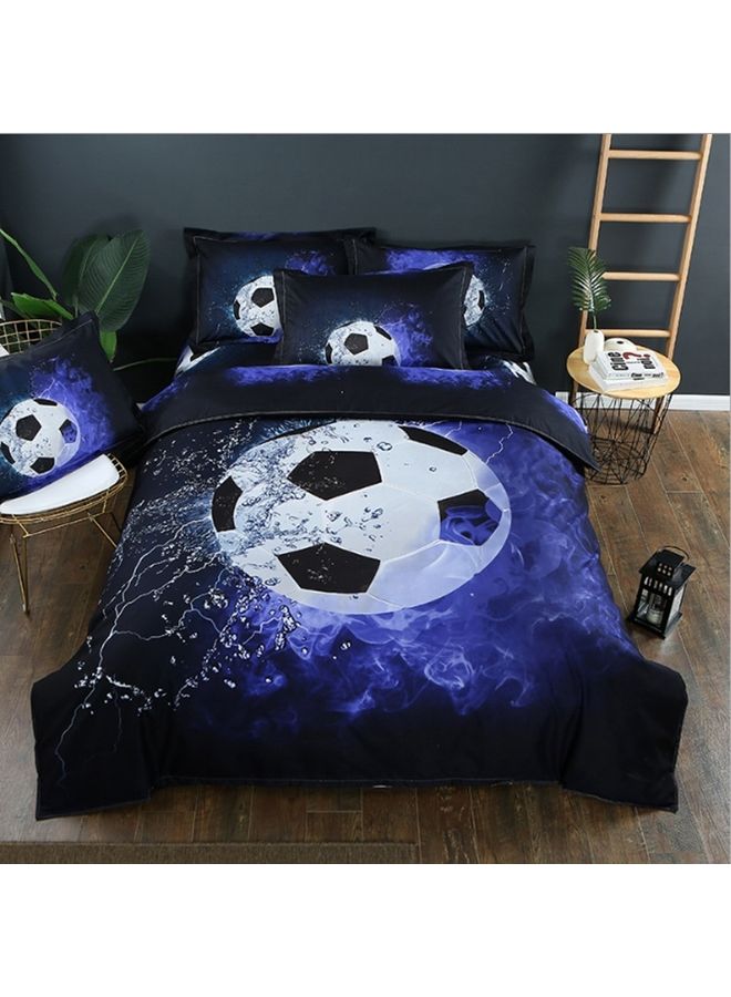 oem - 3D Printed Dancing Football Design Bedding Set Combination Multicolour 210x210cm - Image 1