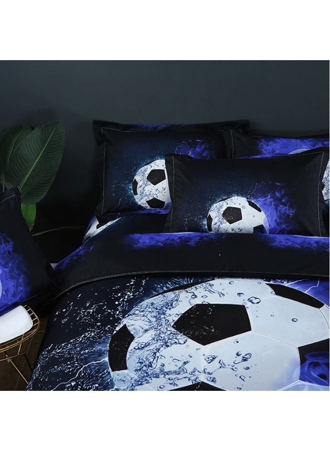 oem - 3D Printed Dancing Football Design Bedding Set Combination Multicolour 210x210cm - Image 1