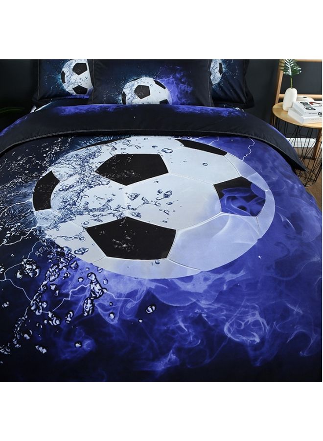 oem - 3D Printed Dancing Football Design Bedding Set Combination Multicolour 210x210cm - Image 1