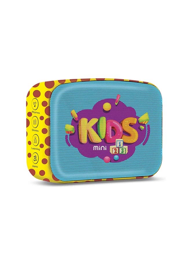 Carvaan Kids-80+ Classic Rhymes In Hindi& English, 300+ Most Famous Kid's Stories In Hindi & English,15 Phonetic Based Learning Content, 30+ Mantras & Devotional Songs Bluetooth, USB Support SCM04-KIDS-BBLU blue